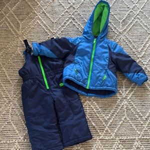Carter's Blue and Green Kids Jacket & Coat Set-snowsuit, winter